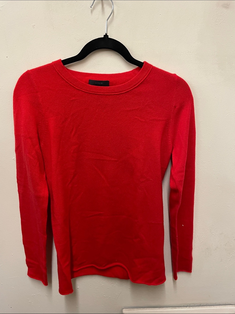 J. Crew Women's Red Long Sleeve Crewneck Sweater | Size: S